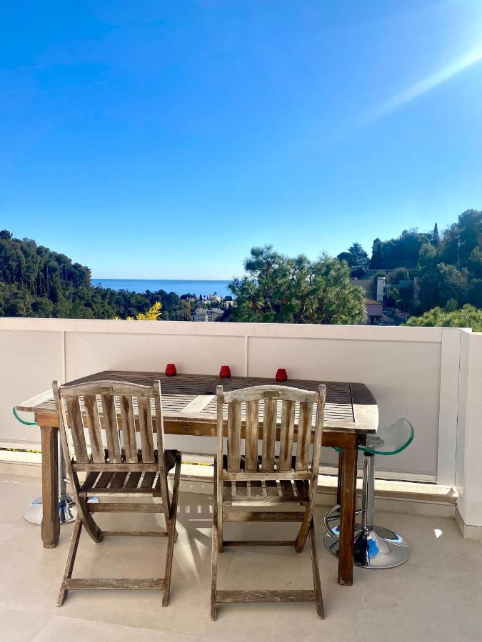 Appartement Luxe - 3 Pieces Avec Vue Mer, Piscine Et Tennis Νίκαια Εξωτερικό φωτογραφία
