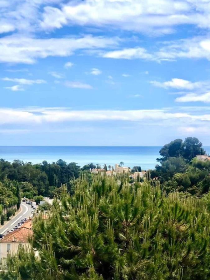 Appartement Luxe - 3 Pieces Avec Vue Mer, Piscine Et Tennis Νίκαια Εξωτερικό φωτογραφία