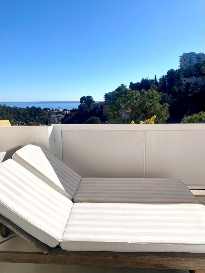 Appartement Luxe - 3 Pieces Avec Vue Mer, Piscine Et Tennis Νίκαια Εξωτερικό φωτογραφία