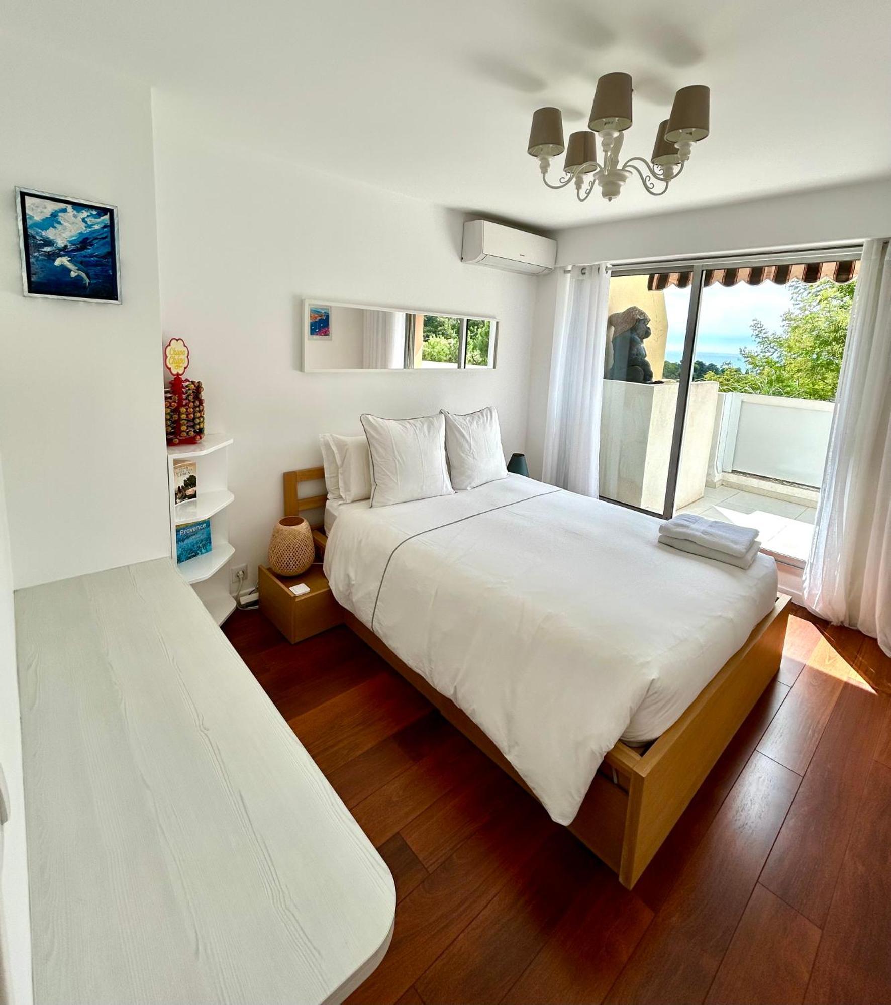 Appartement Luxe - 3 Pieces Avec Vue Mer, Piscine Et Tennis Νίκαια Εξωτερικό φωτογραφία